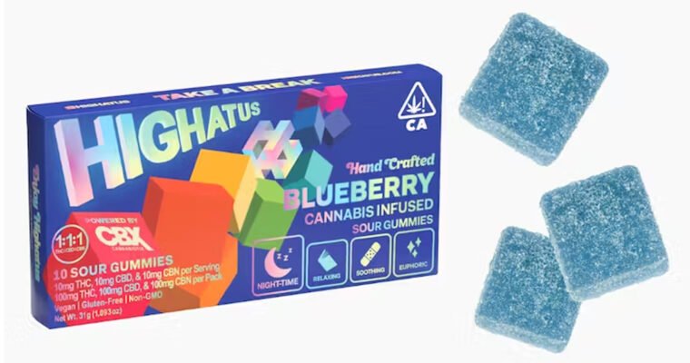 Highatus Blueberry Gummies 100mg