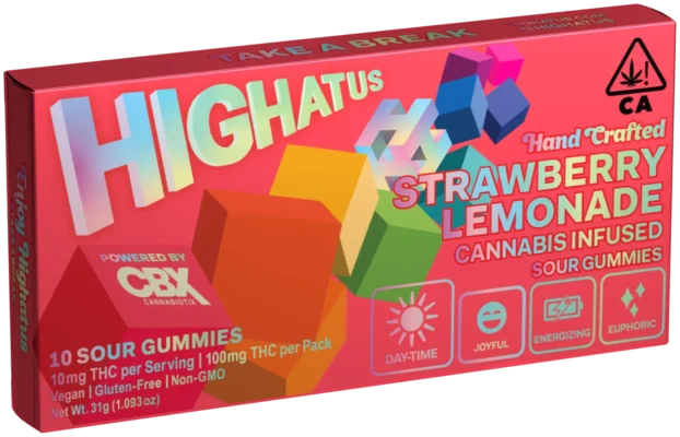 Highatus Strawberry Lemonade Gummies 100mg