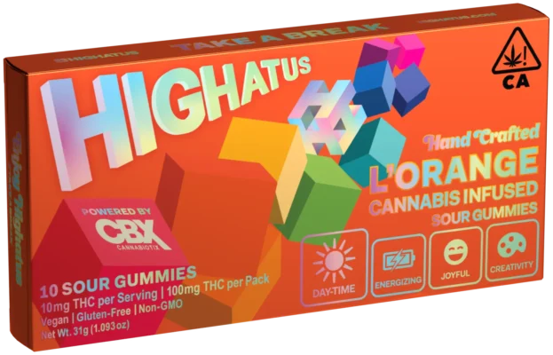 Highatus L'orange Gummies 100mg