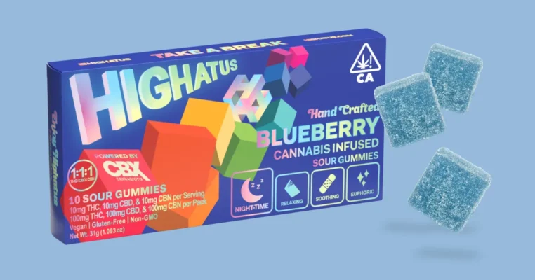 Highatus Blueberry Gummies 100mg